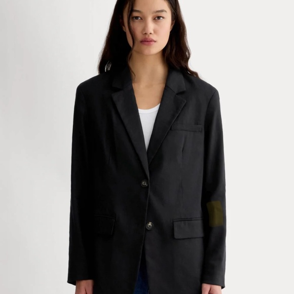 EVERLANE OVERSIZED BLAZER - NWT, BLACK, SIZE 6 - Picture 1 of 8